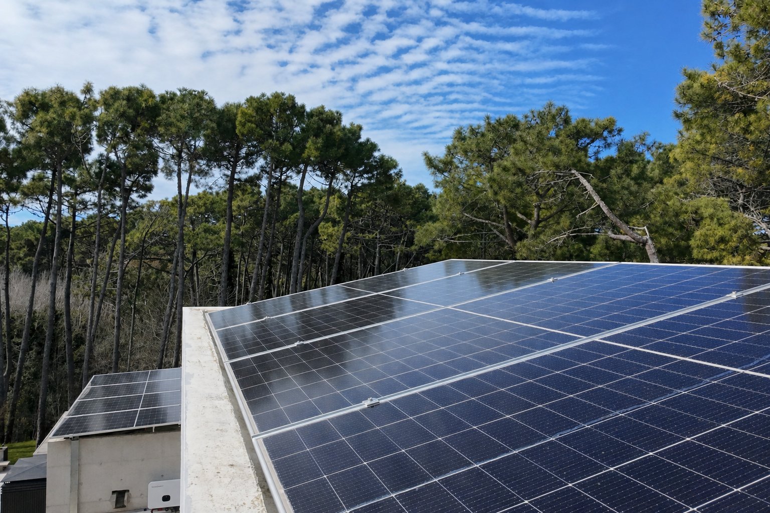 Casa en el bosque de Cariló: 20 kW con 36 paneles