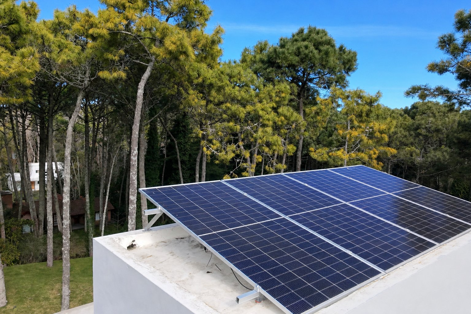 Casa en el bosque de Cariló: 20 kW con 36 paneles