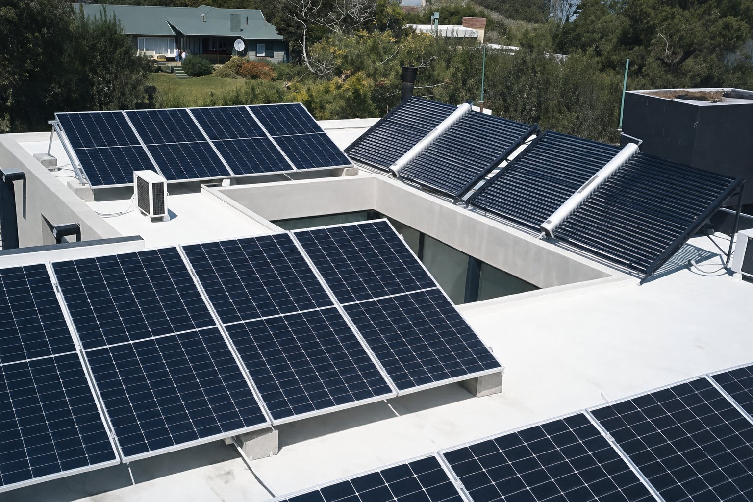 Casa de 500 m² en Cariló: paneles, aerotermia y piscina climatizada