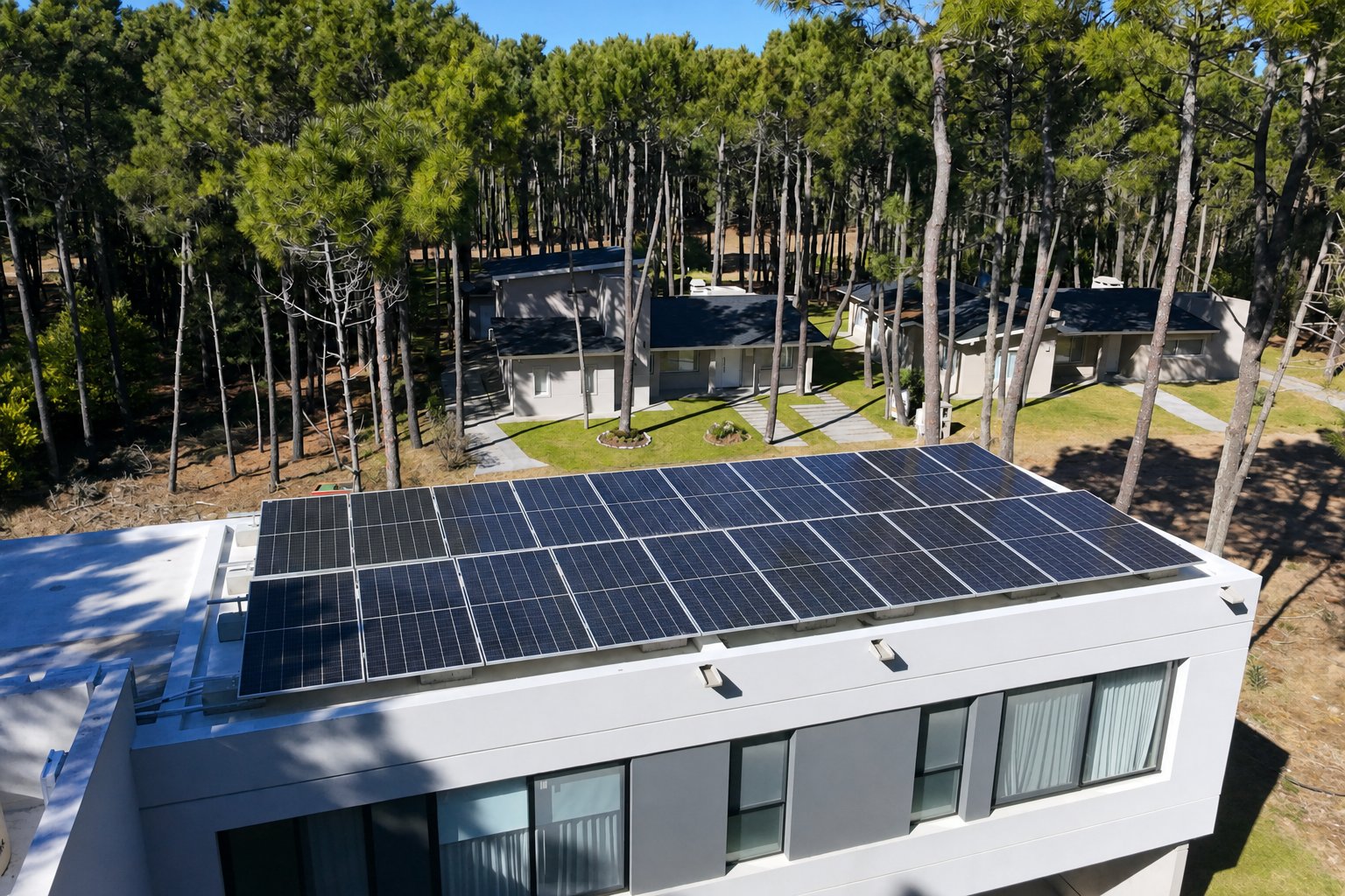 Barrio Villa Robles, La Costa: 10 kW con inyección a la red
