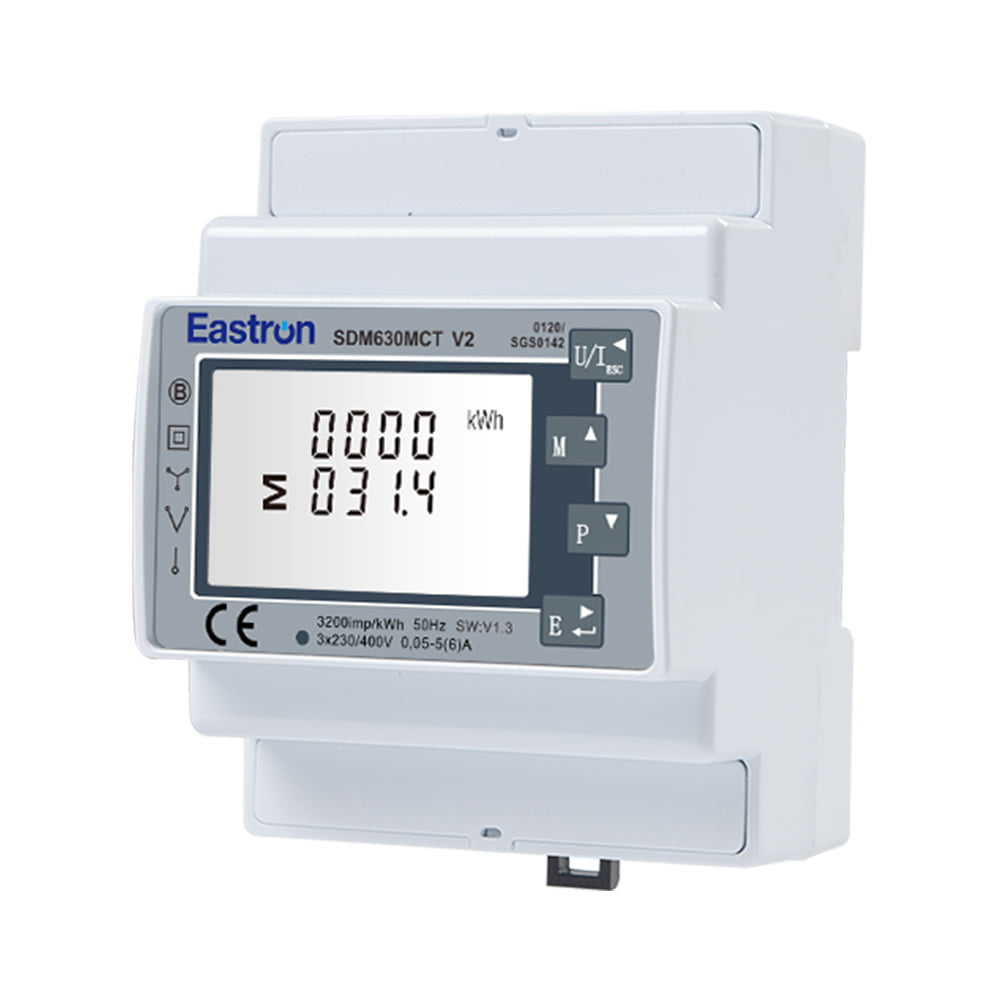 Medidor de energía Eastron SDM 630 Modbus CT V2 para Deye 10 A 100 a 289 V