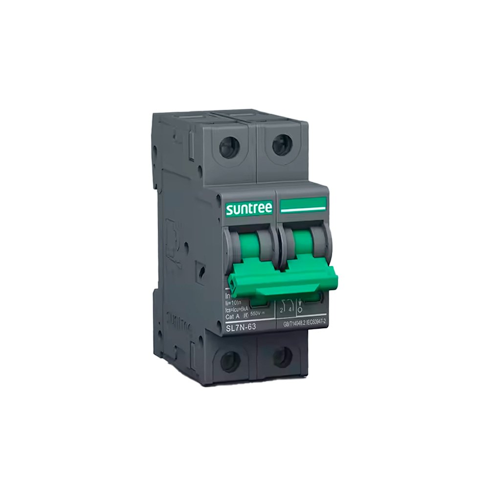 Interruptor termomagnético de CC Suntree SL7-63 2 polos 20 A 500 V — foto 3 de 5