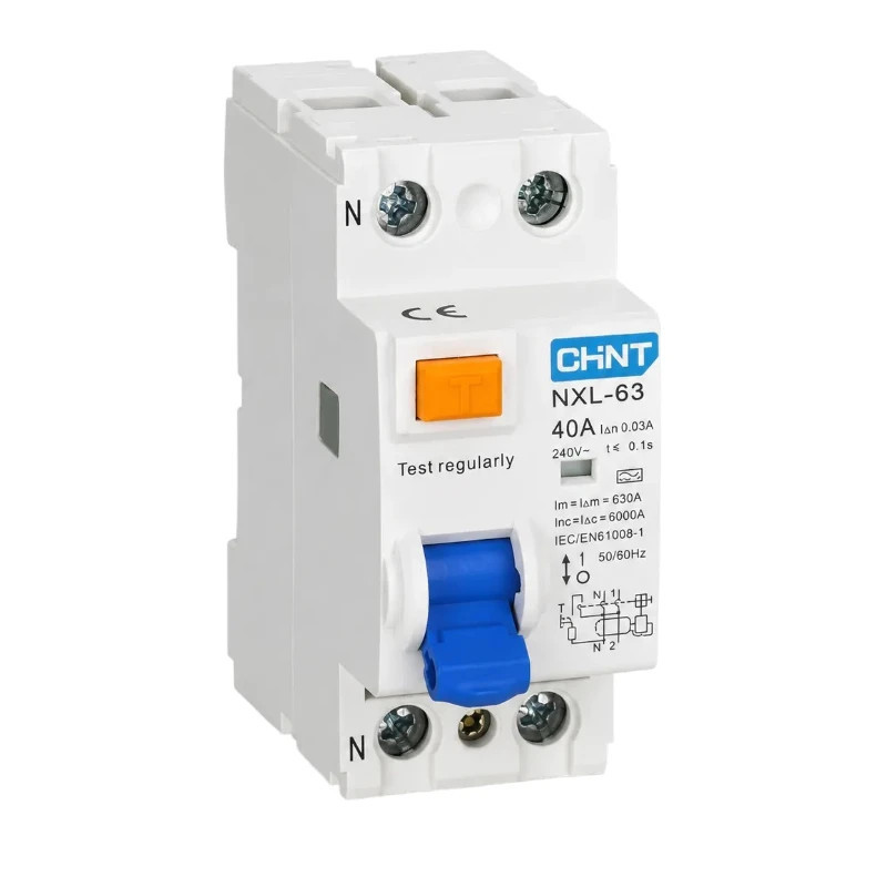 Interruptor diferencial bipolar Chint NXL 300 mA clase A 6 kA 40 A