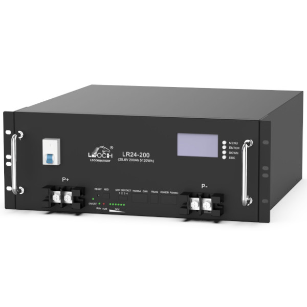Batería de litio Leoch LR24-200 200 Ah rackeable 5,12 kWh 25,6 V