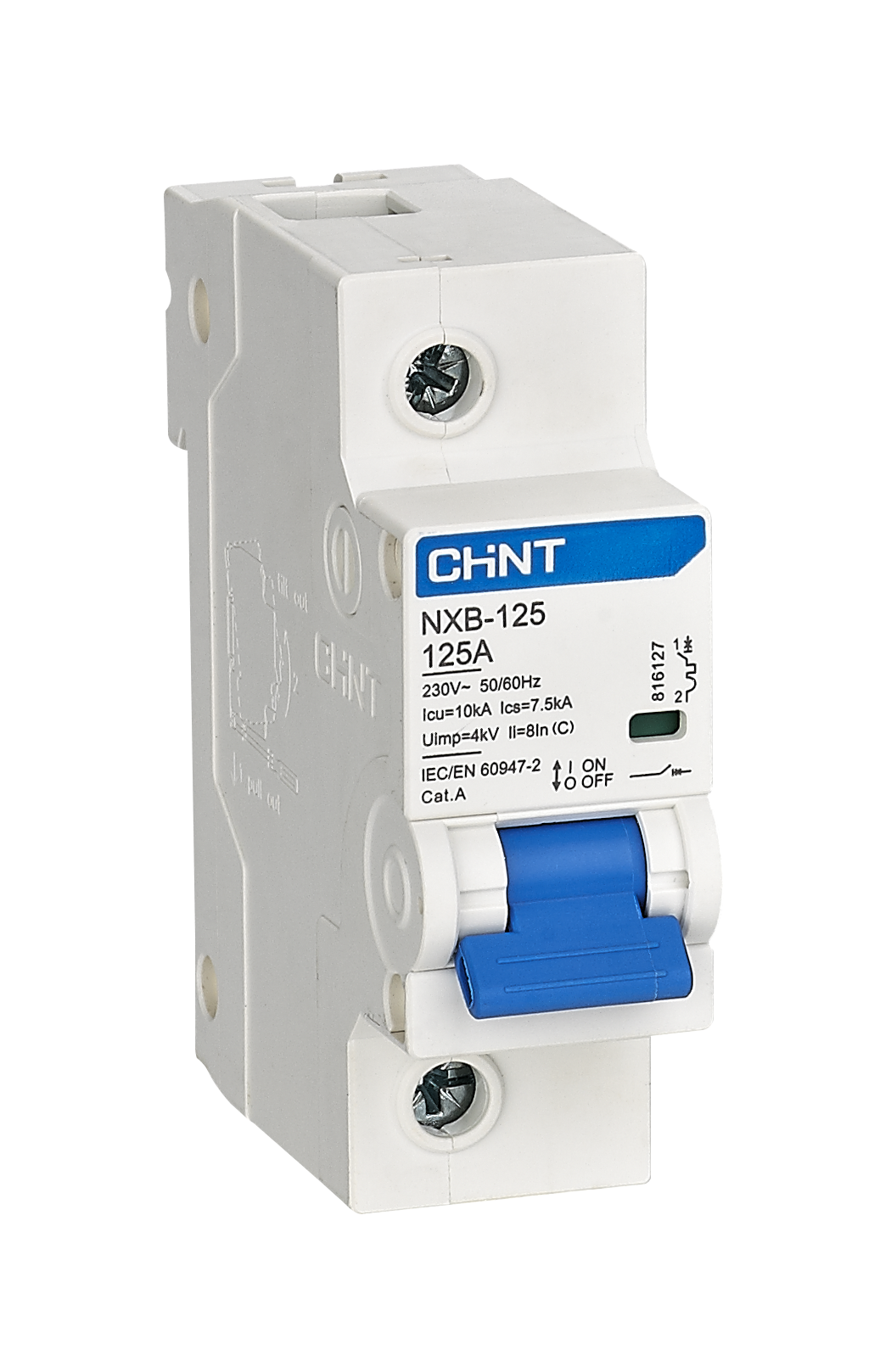 Interruptor termomagnético Chint NXB-125 4 polos curva C 10 kA 100 A 400 V — foto 2 de 4