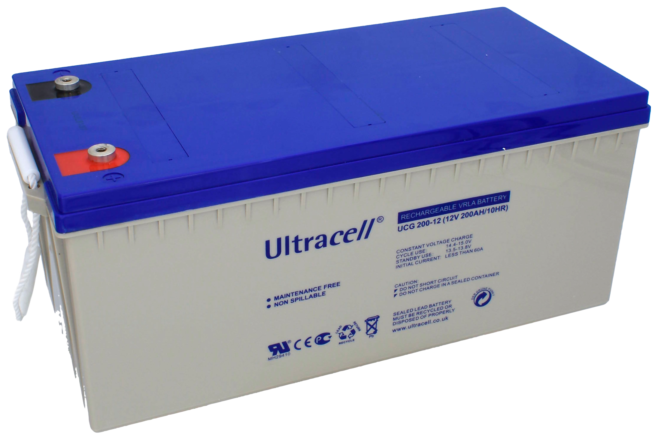Batería de plomo GEL Ultracell UCG200-12 200 Ah 12 V — foto 2 de 2