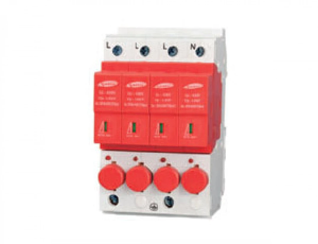 Descargador de sobretensiones CA Tipo II Suntree SUP2-D302P 4 polos 30 kA 15.000 A 385 V