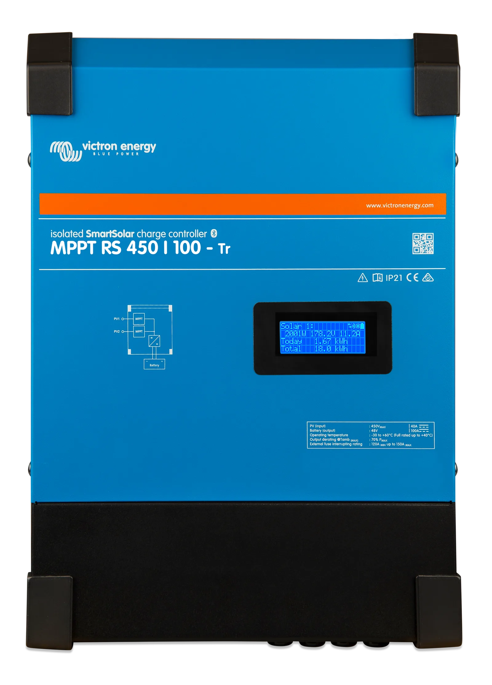 Regulador de carga Victron Energy SmartSolar MPPT RS 450/100-MC4 100 A 48 V
