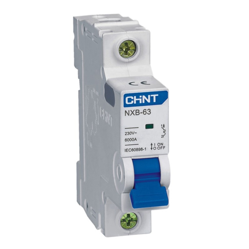 Interruptor termomagnético Chint NXB-63 6 kA curva C 4 polos 16 A — foto 4 de 5