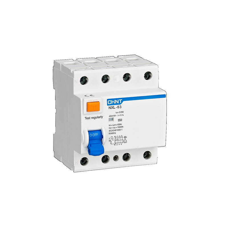 Interruptor diferencial tetrapolar Chint NXL 30 mA clase AC 6 kA 40 A