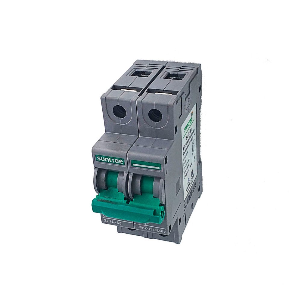 Interruptor termomagnético de CC Suntree SL7-63 2 polos 20 A 500 V — foto 2 de 5