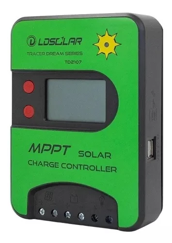 Regulador de carga MPPT LD Solar 15 A 12/24 V