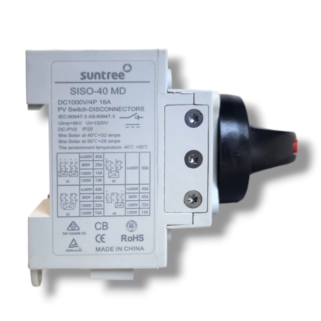Seccionador CC Suntree SISO-40 4 polos IP66 40 A 1.500 V — foto 2 de 4