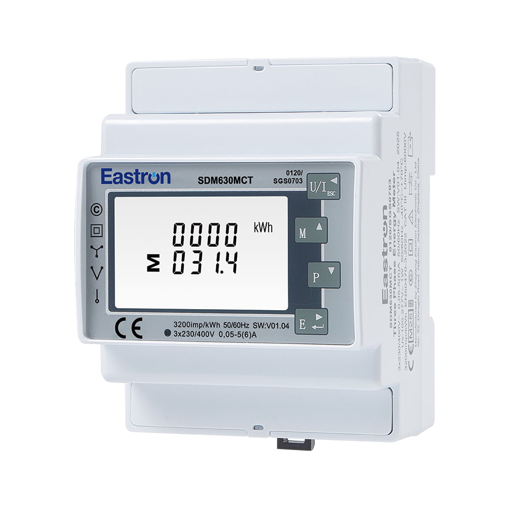 Medidor de energía Eastron SDM 630 Modbus CT para Deye 120 A