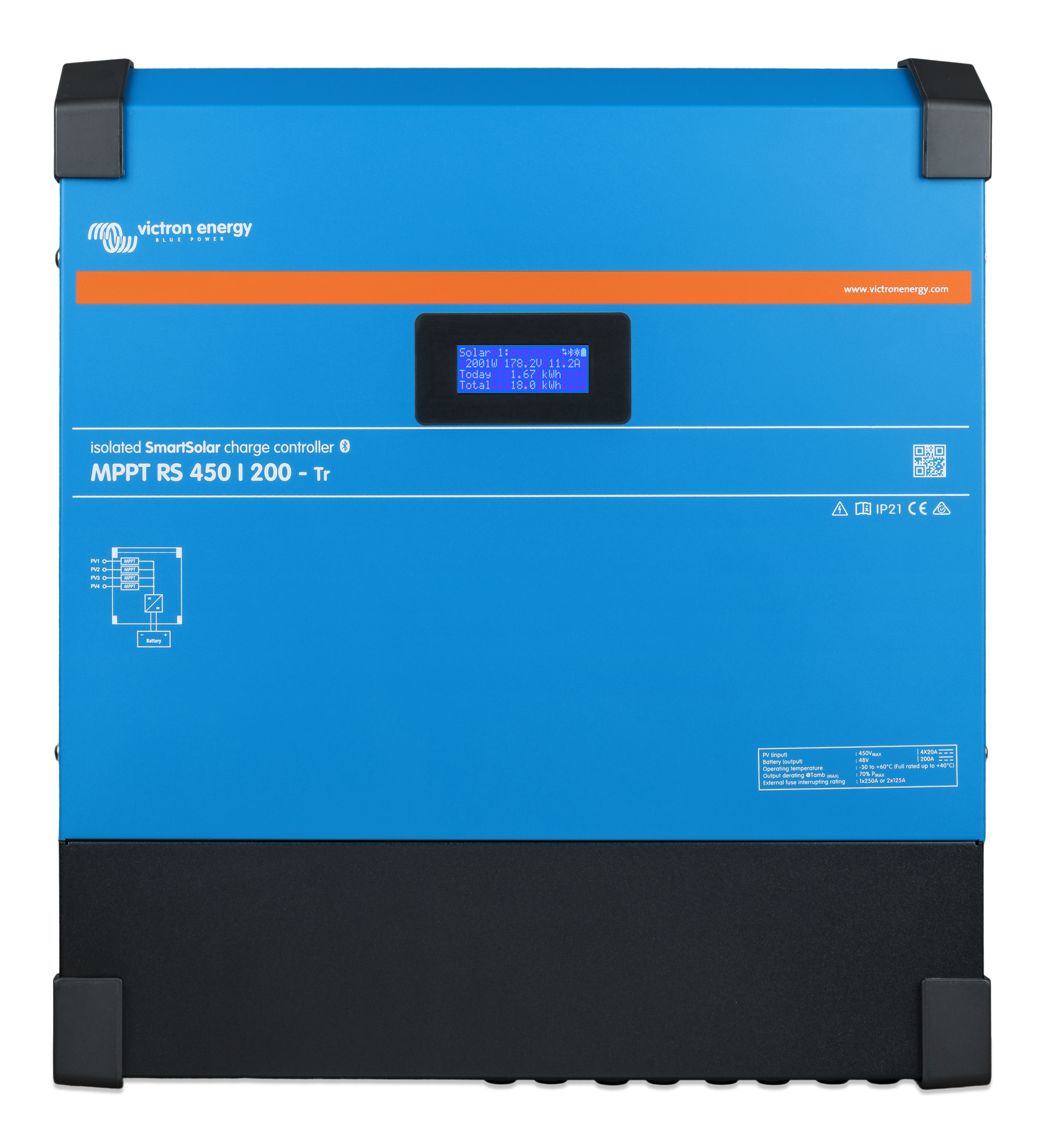 Regulador de carga Victron Energy SmartSolar MPPT RS 450/200-Tr 200 A 48 V — foto 2 de 2