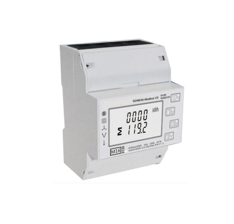 Medidor trifásico Growatt TPM-E Eastron SDM630 hasta por fase 10 A — foto 2 de 2