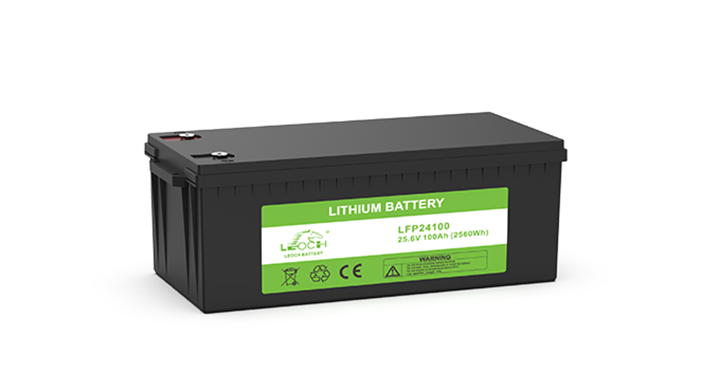 Batería de litio Leoch LFP24100 100 Ah con BMS interno 2,4 kWh 24 V