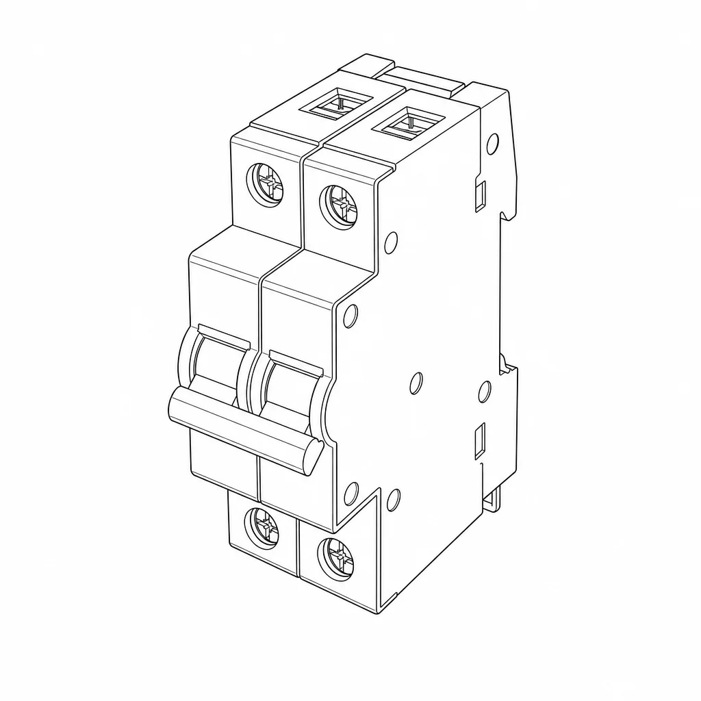 Caja moldeada con diferencial Chint NXMLE-125S curva C 125 A