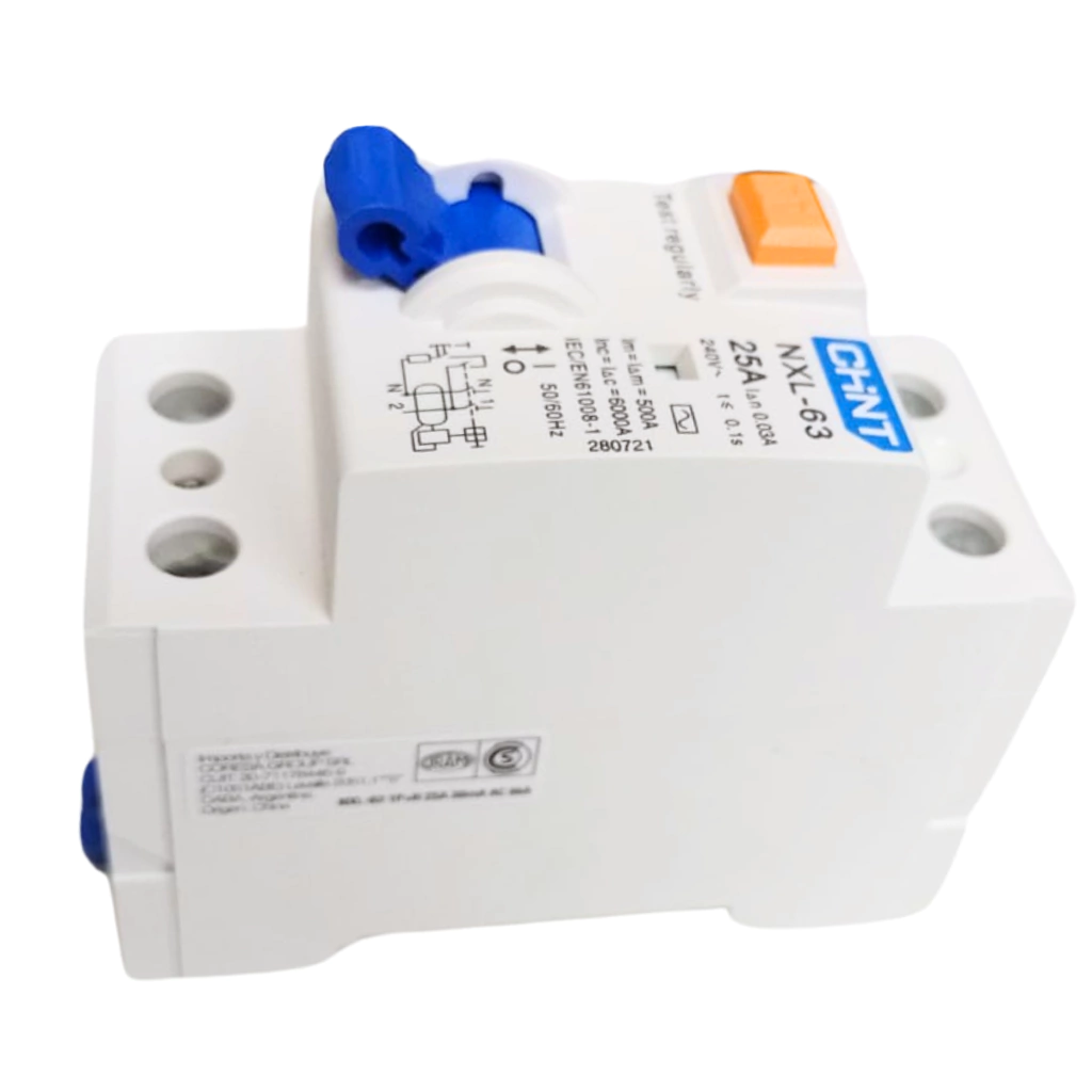 Interruptor diferencial bipolar Chint NXL 30 mA clase AC 6 kA 25 A