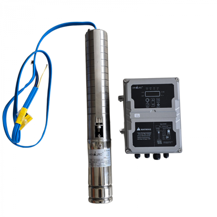 Bomba solar sumergible Handuro HD-4SC7 110 V DC 1,1 kW