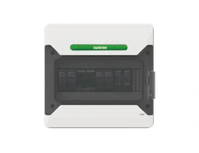 Caja de combinación 2 entradas 1 salida 500V con descargador de sobretensiones de CC Tipo II