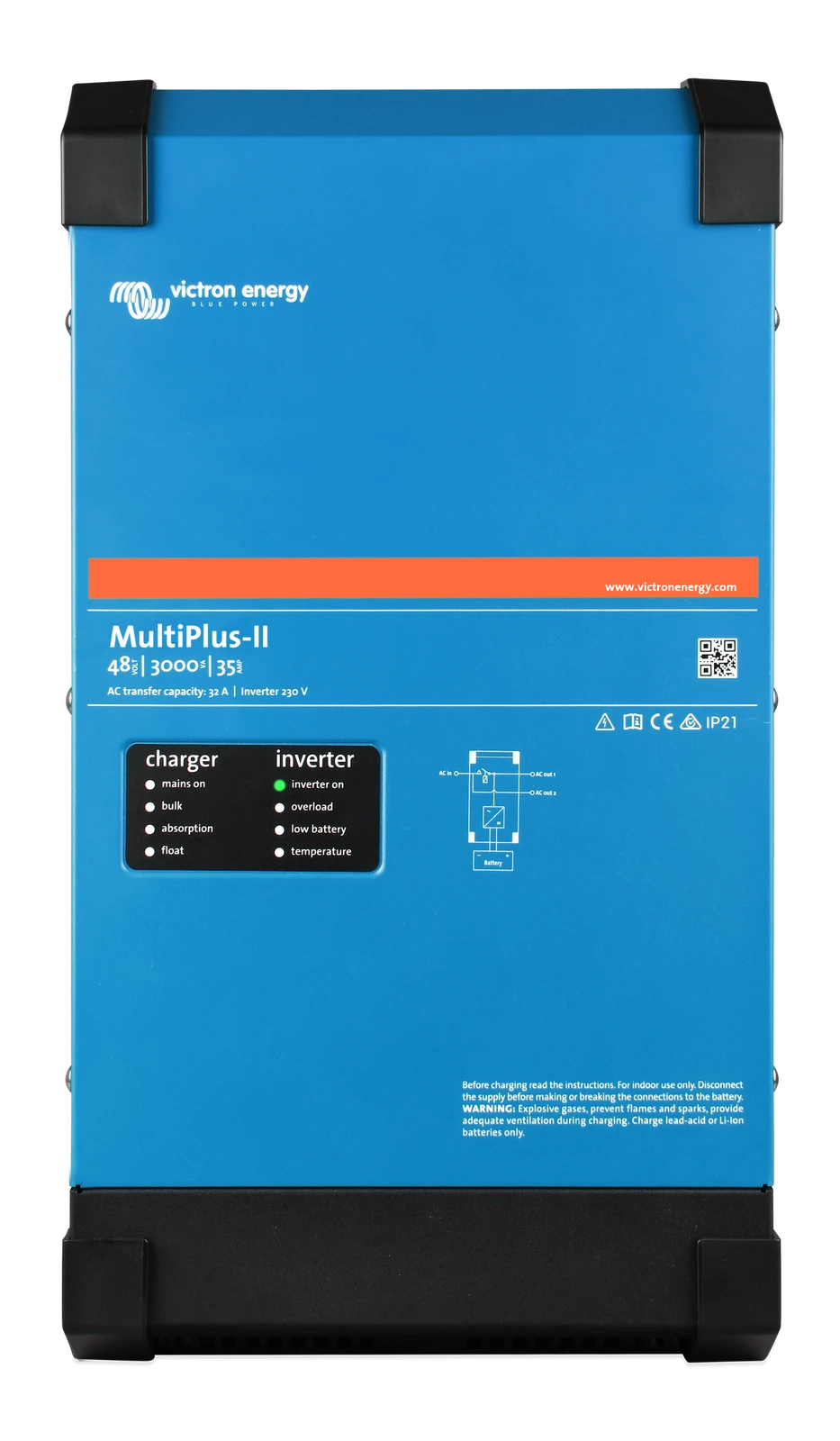 Inversor cargador Victron Energy MultiPlus-II 3000 VA 35 A 2,4 kW 48 V