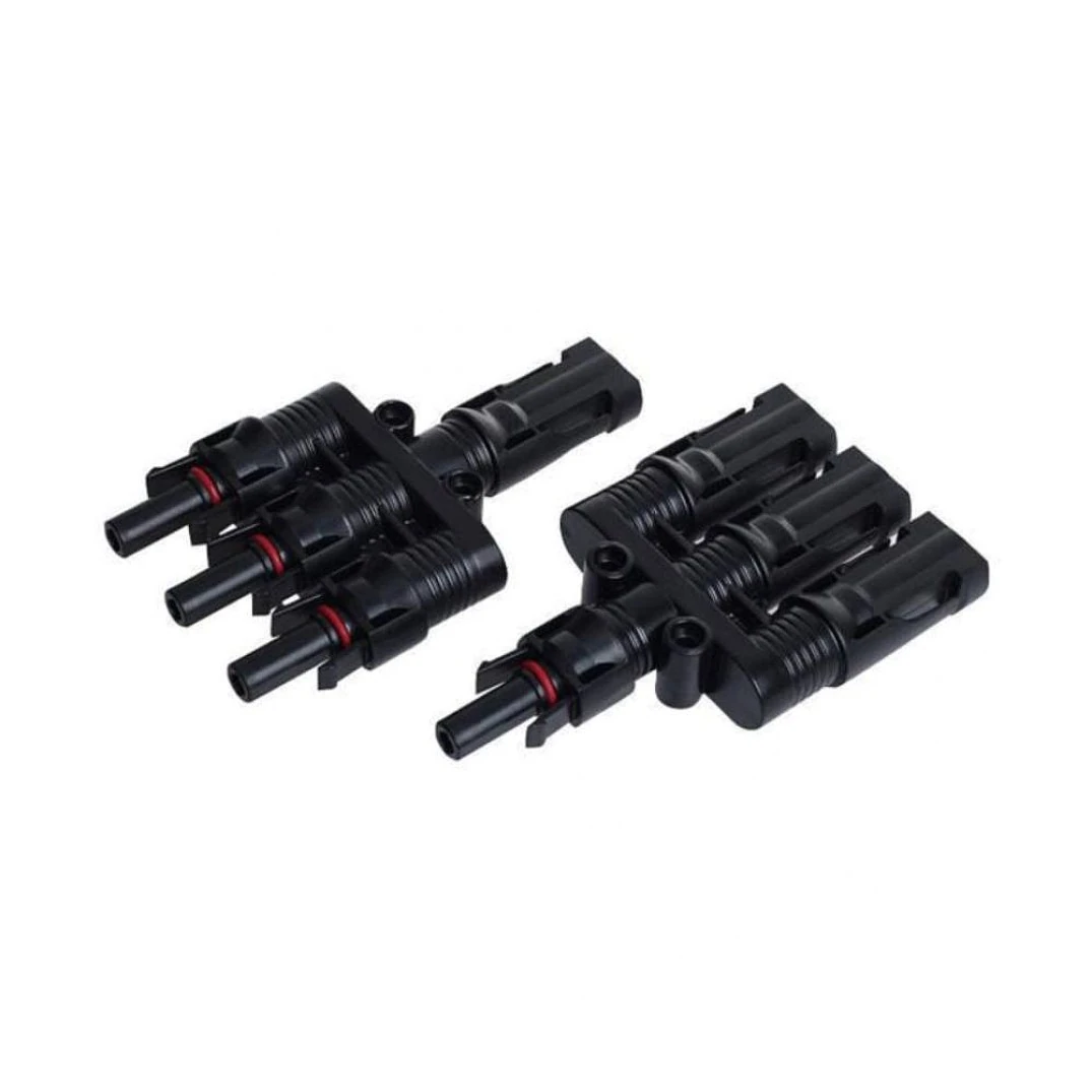 Par de conectores MC4 branch Slocable BC50 3 entradas 1 salida 1 pares